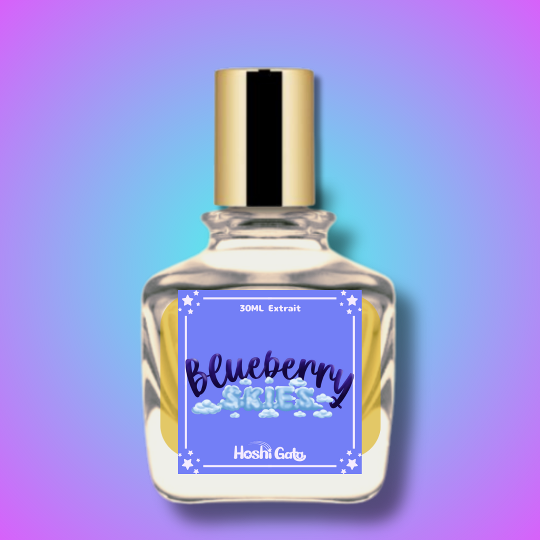 The bottle for Blueberry Skies.