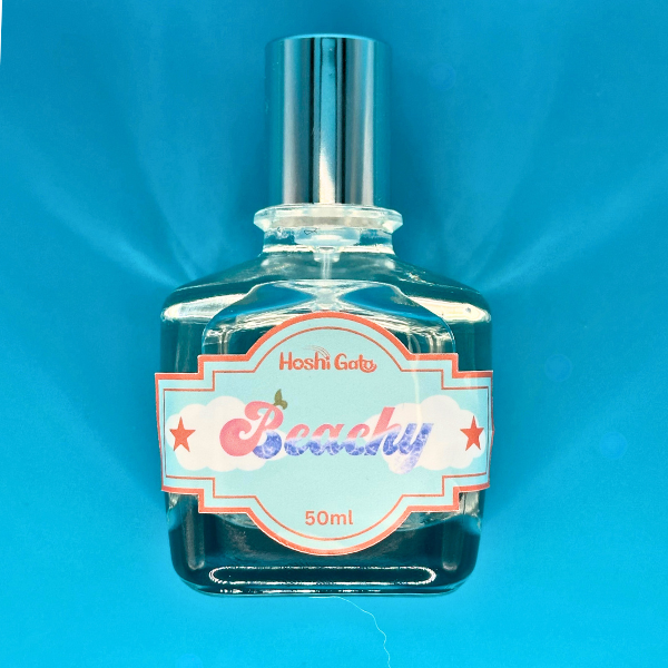 Photo of Beachy Peach against a sky blue backdrop at a front angle
