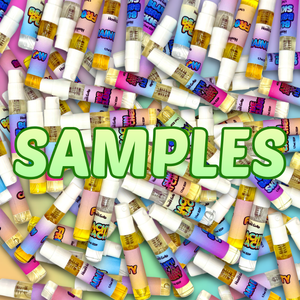 Piles of Hoshi Gato Samples with the text "samples"