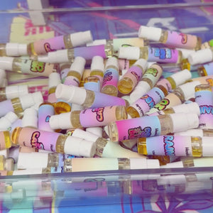 Hoshi Gato Samples being dropped into a tray.