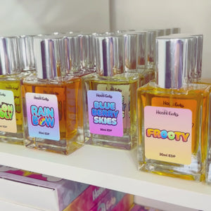 Blueberry Skies being placed on a shelf video.